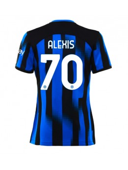 Inter Milan Alexis Sanchez #70 Replika Hemmakläder Dam 2023-24 Kortärmad